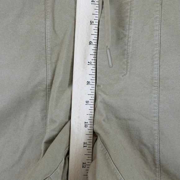 Lululemon Lab Bowline Mens Khaki Tan Elastic Waist Drawstring Shorts Size M 7" - Picture 6 of 10